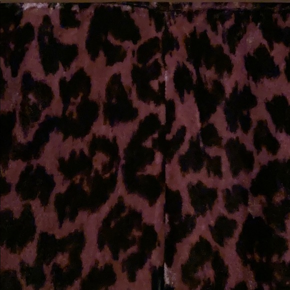 J. Crew cheetah print velvet joggers! Never worn! - Picture 2 of 4